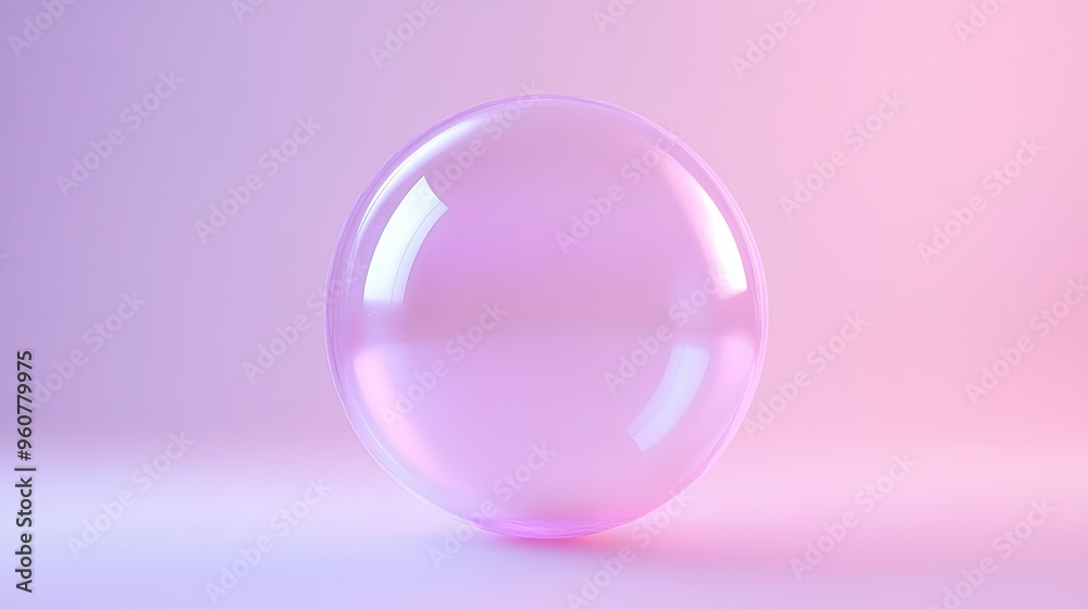A translucent bubble with a soft gradient background, creating a serene and dreamy atmosphere. A translucent bubble with a soft gradient background, creating a serene and dreamy atmosphere.
