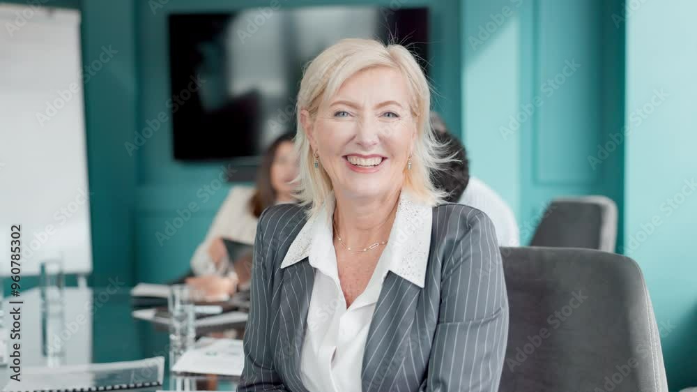 Face, meeting and business with woman in office for project management, risk consultant or policy assessment. Professional, corporate or report development with portrait of mature person in boardroom Face, meeting and business with woman in office for project management, risk consultant or policy assessment. Professional, corporate or report development with portrait of mature person in boardroom