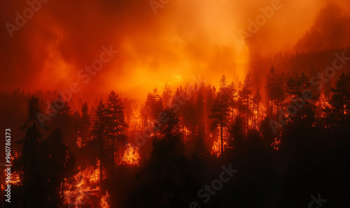 Alarming Wildfire Devastation Through a National Park Captured in Urgency