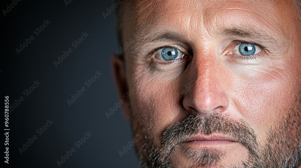 Minimalist depiction of a police officer in law enforcement with a serene expression professional portrait against a softly faded background in a security or protection environment with ample copy spa Minimalist depiction of a police officer in law enforcement with a serene expression professional portrait against a softly faded background in a security or protection environment with ample copy spa