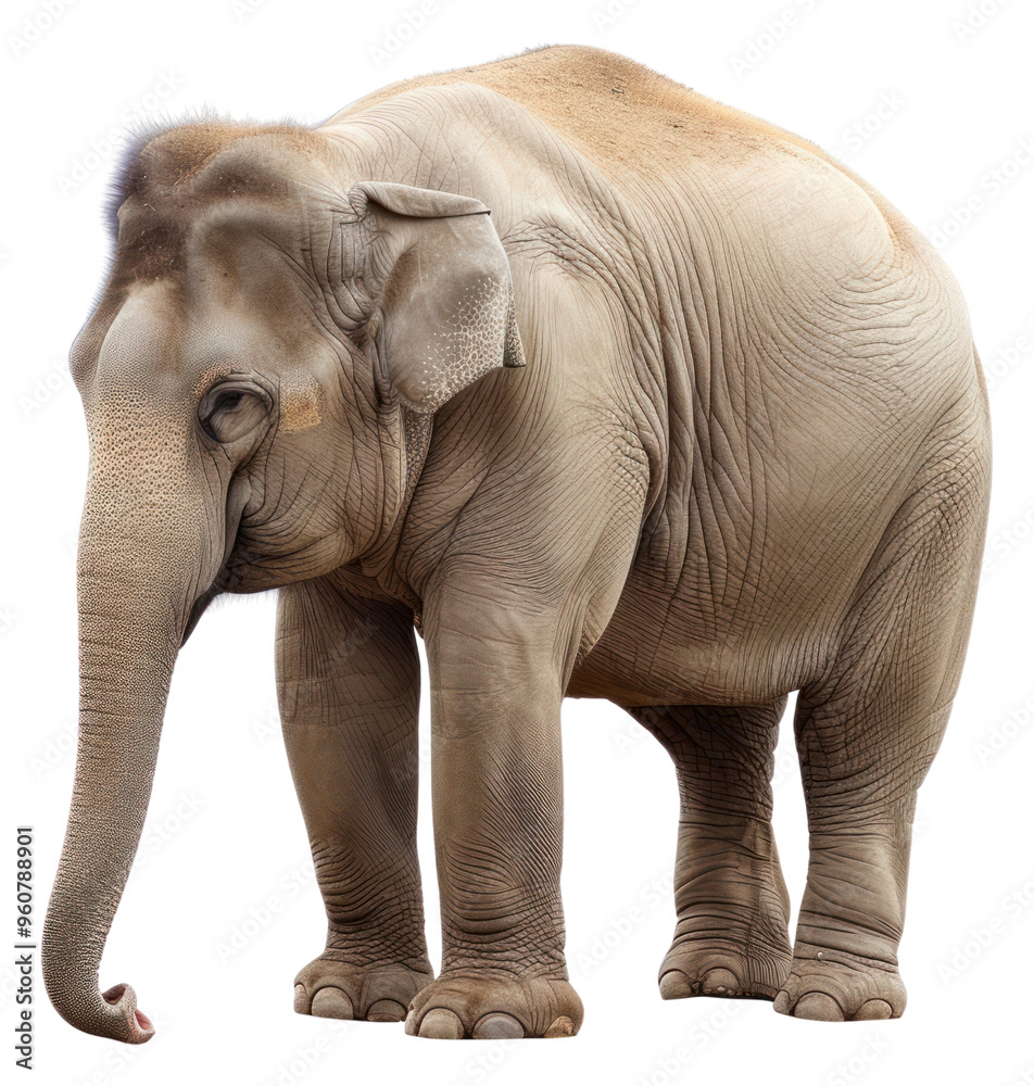 Fototapeta premium PNG Elephant wildlife mammal animal.