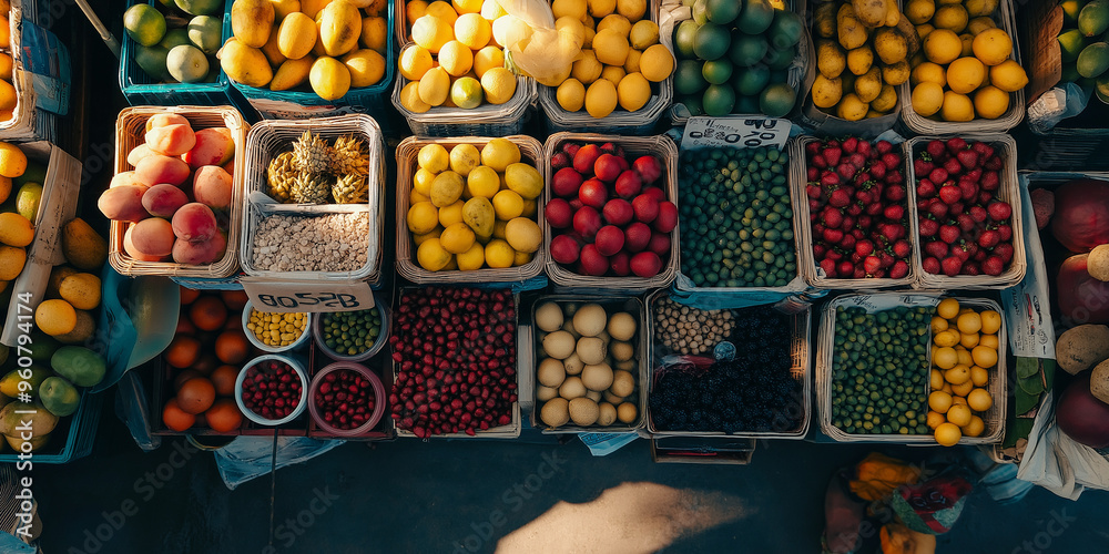 Tropical Fruits at Market Stall Tropical Fruits at Market Stall