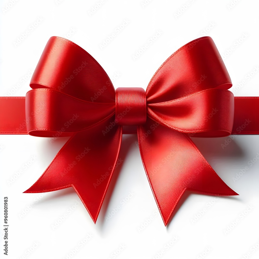 red ribbon and bow, isolated on a white background, christmas red ribbon and bow, isolated on a white background, christmas