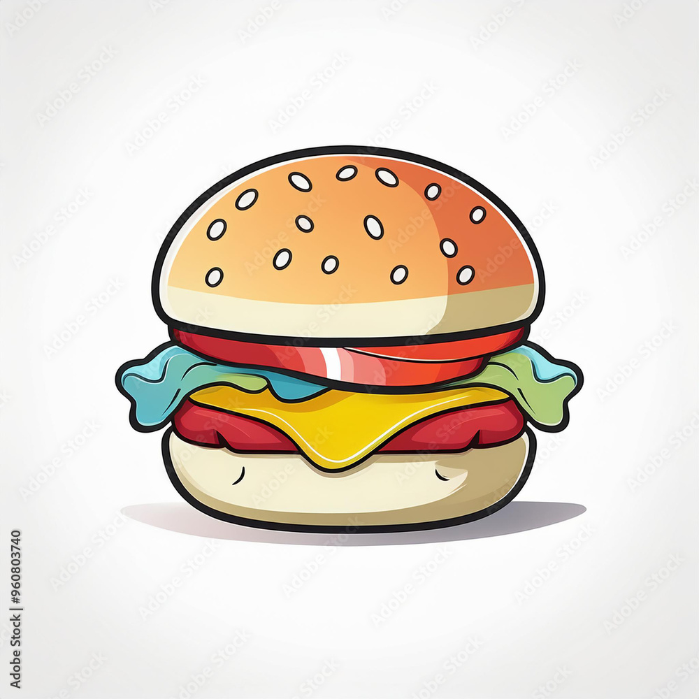 Juicy cheeseburger, on a white background in isolation Juicy cheeseburger, on a white background in isolation