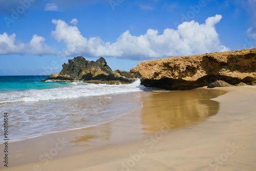 Seascape at Andicuri beach Aruba