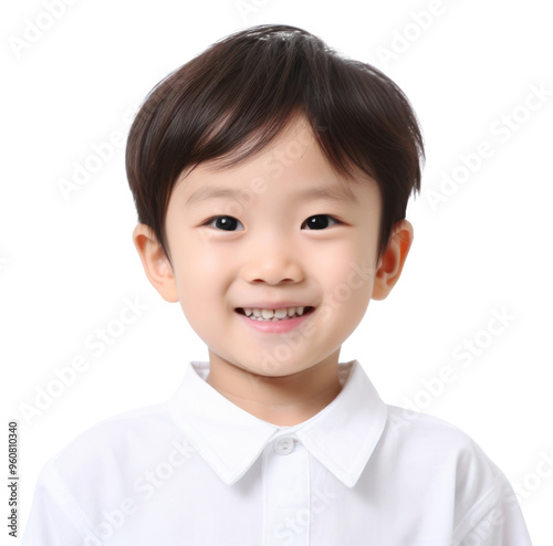 PNG Boy kindergarten portrait smiling teeth. photo