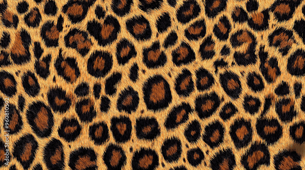 A seamless and intricate pattern showcasing the elegant and wild texture of leopard fur, with natural spots and rich tones. Ideal for fashion fabrics or luxury home decor projects. A seamless and intricate pattern showcasing the elegant and wild texture of leopard fur, with natural spots and rich tones. Ideal for fashion fabrics or luxury home decor projects.