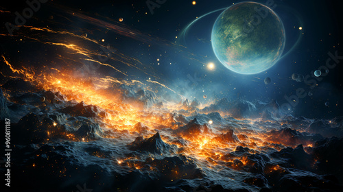 A solar system planet