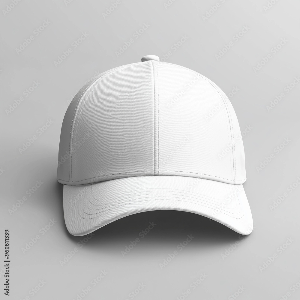 Plain White Baseball Cap Hat Blank Mockup Fashion Design Accessories Accessory Plain Background Isolated Plain White Baseball Cap Hat Blank Mockup Fashion Design Accessories Accessory Plain Background Isolated