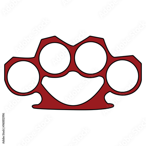 Knuckleduster Vector, symbol, and vector, Can be used for web, print, and mobile