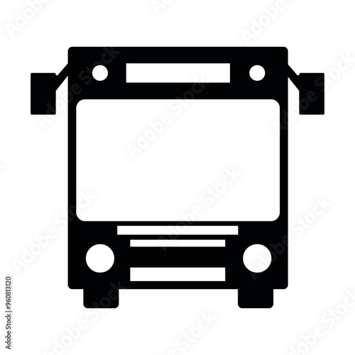 Old Bus Icon, symbol, and vector, Can be used for web, print, and mobile