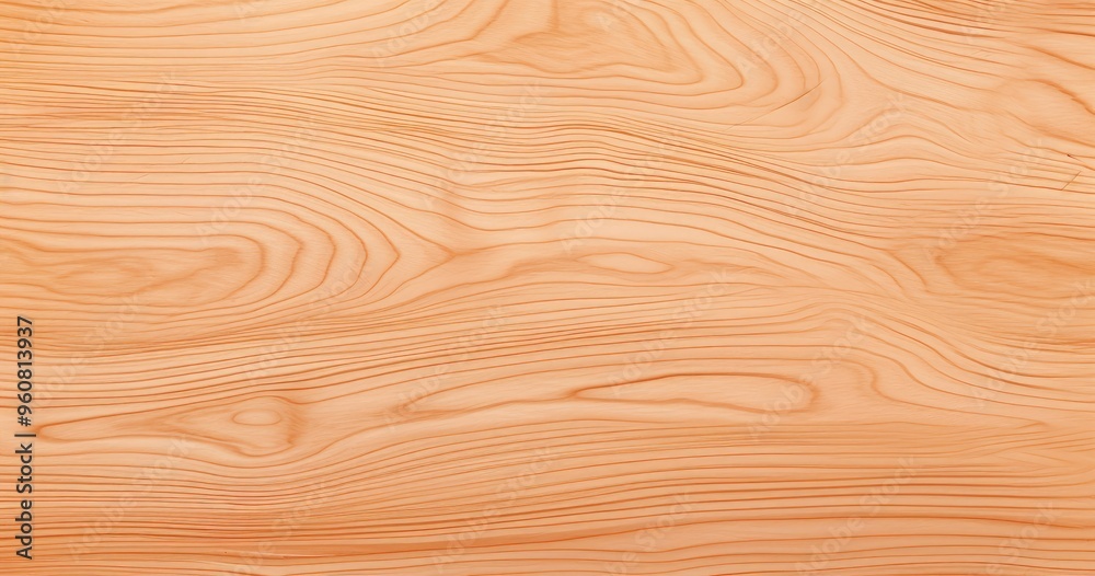 A close-up view of a smooth wooden surface displaying natural grain patterns. A close-up view of a smooth wooden surface displaying natural grain patterns.