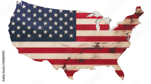 country map with flag