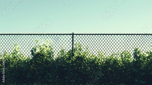 Chain link fence, 