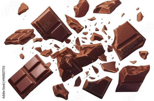 cracked chocolate bar