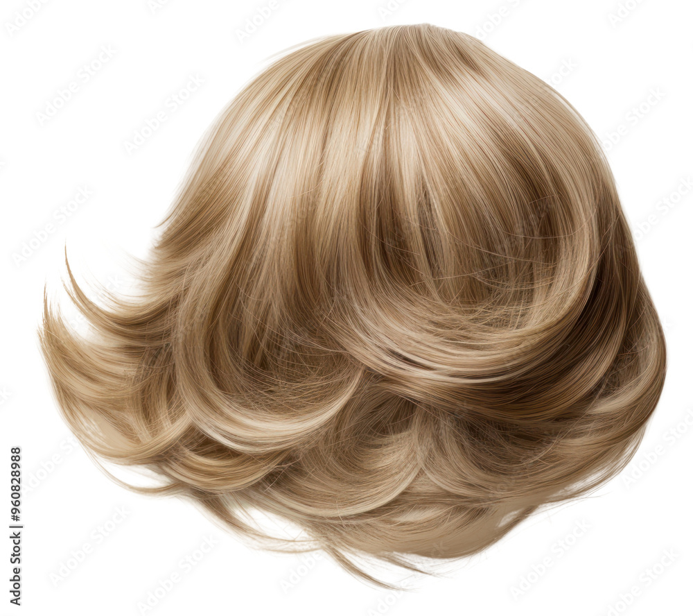 PNG Wig hair white background perfection. PNG Wig hair white background perfection.