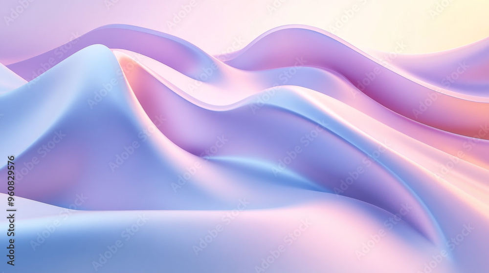 Abstract background with a wavy gradient, light blue and purple colors, light and shadow effects, a futuristic style Abstract background with a wavy gradient, light blue and purple colors, light and shadow effects, a futuristic style