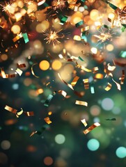 'Day fresh eve year`s St. next glowing future Patrick's sparkler green year party confetti new background bokeh lights year's christmas spark shiny marvellou'