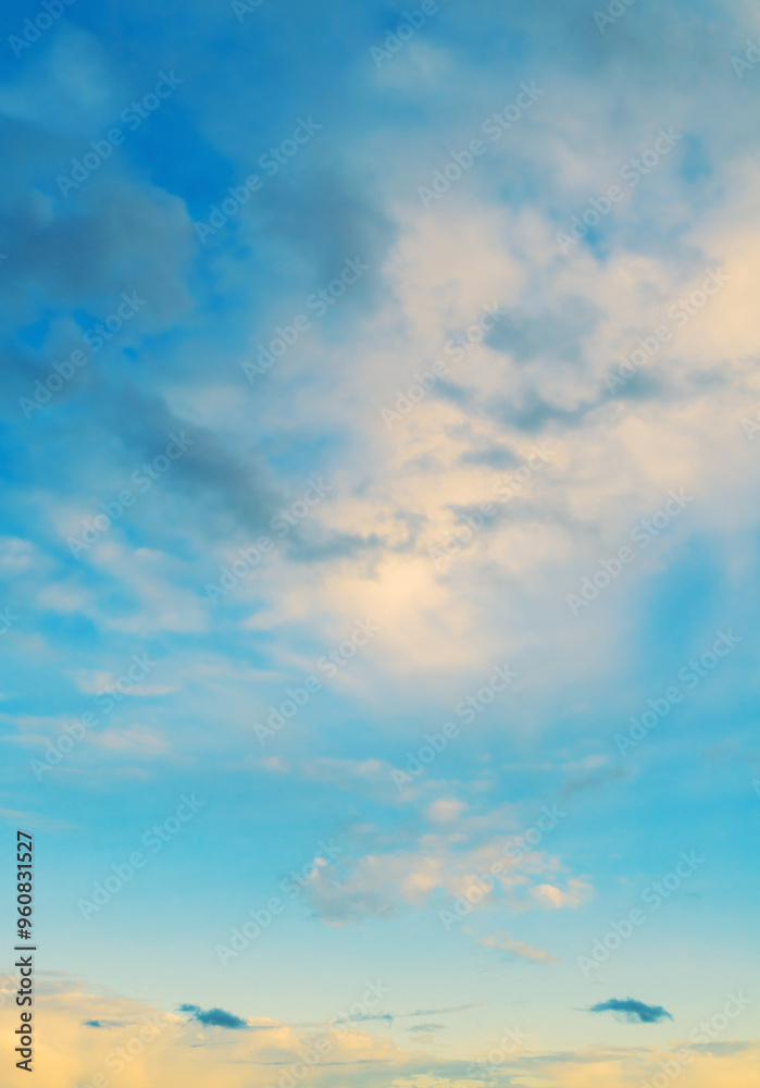 Sunset sky background, sunset sky landscape scene with dramatic pink sunset clouds, sky landscape in soft tones Sunset sky background, sunset sky landscape scene with dramatic pink sunset clouds, sky landscape in soft tones