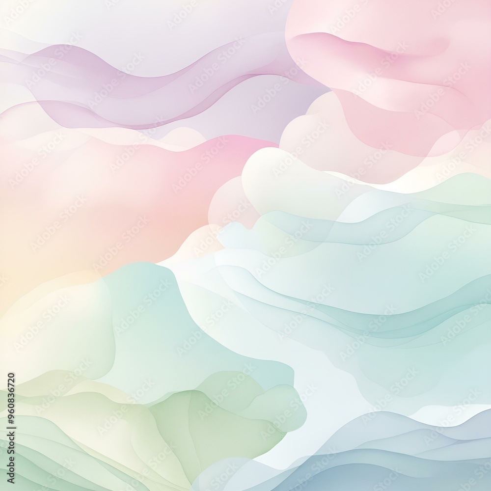 Obraz premium Pastel Dreamscape
