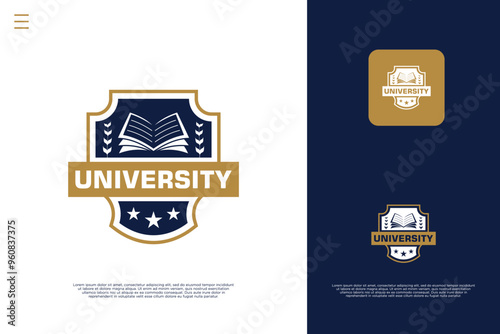 Campus emblem school logo design