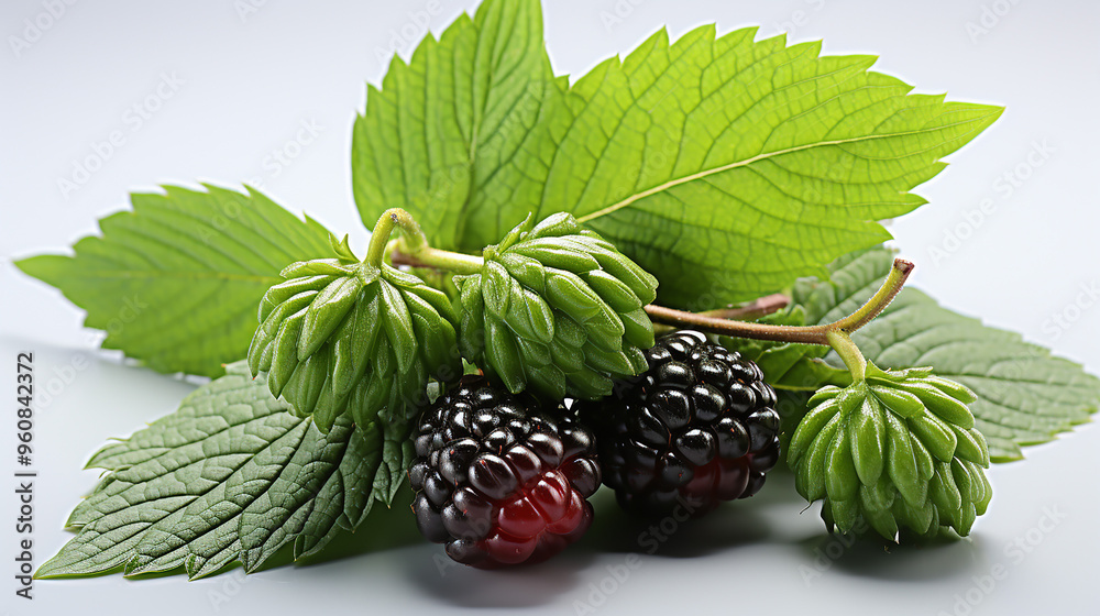 3d rendered photo of mulberry on a white background 3d rendered photo of mulberry on a white background