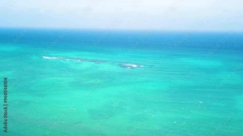 Coral reef Caribbean sea seascape panorama Playa del Carmen Mexico. Coral reef Caribbean sea seascape panorama Playa del Carmen Mexico.
