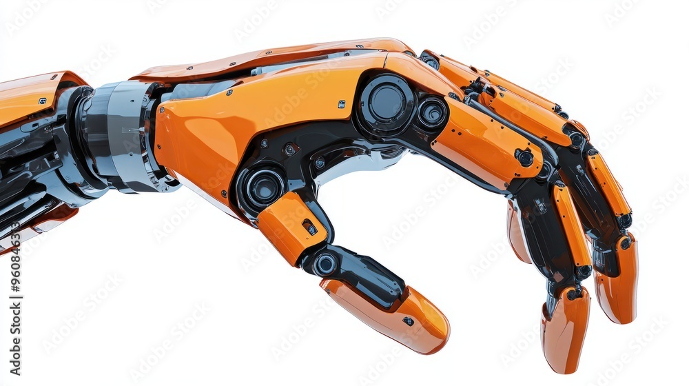 robotic arm 3d on white background. Mechanical hand. Industrial robot manipulator. Modern industrial technology robotic arm 3d on white background. Mechanical hand. Industrial robot manipulator. Modern industrial technology