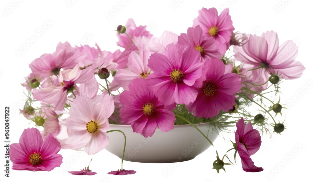 PNG Pink cosmos flowers in a floral arrangement blossom petal plant. PNG Pink cosmos flowers in a floral arrangement blossom petal plant.