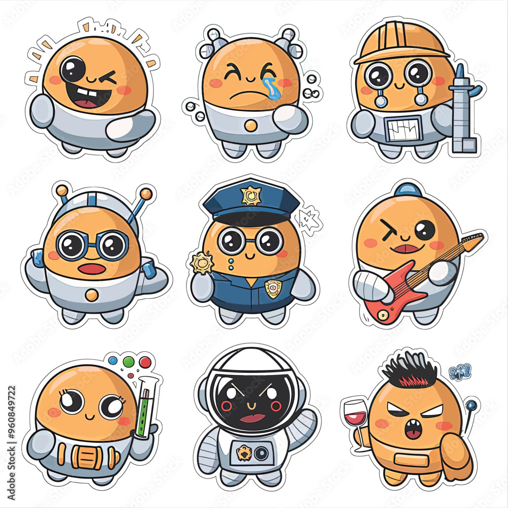 2d vector illustration emoji emote for social media icon for fruits and animals cute character 2d vector illustration emoji emote for social media icon for fruits and animals cute character