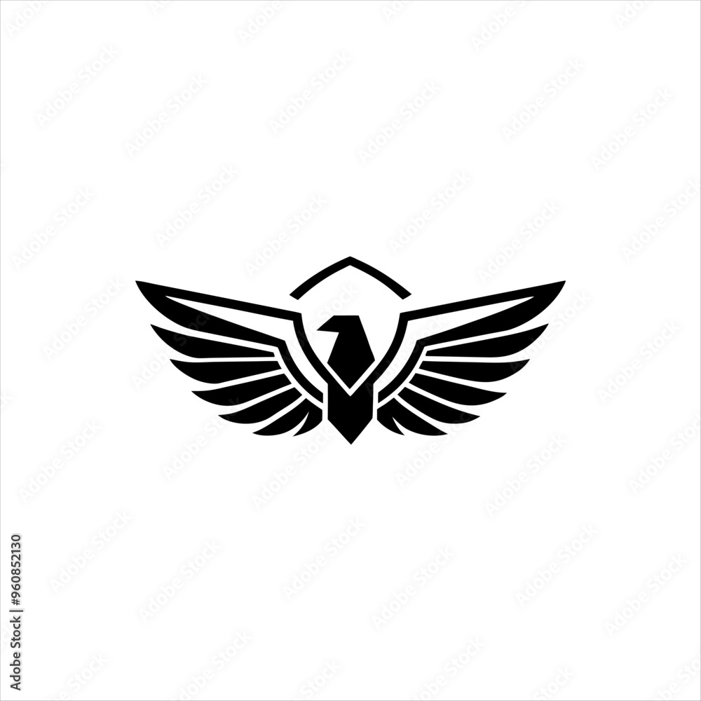 Obraz premium Majestic Eagle Logo Designs for Premium Brands Luxury and Powerful Brand Identity 