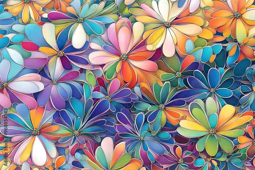 abstract floral background abstract floral background