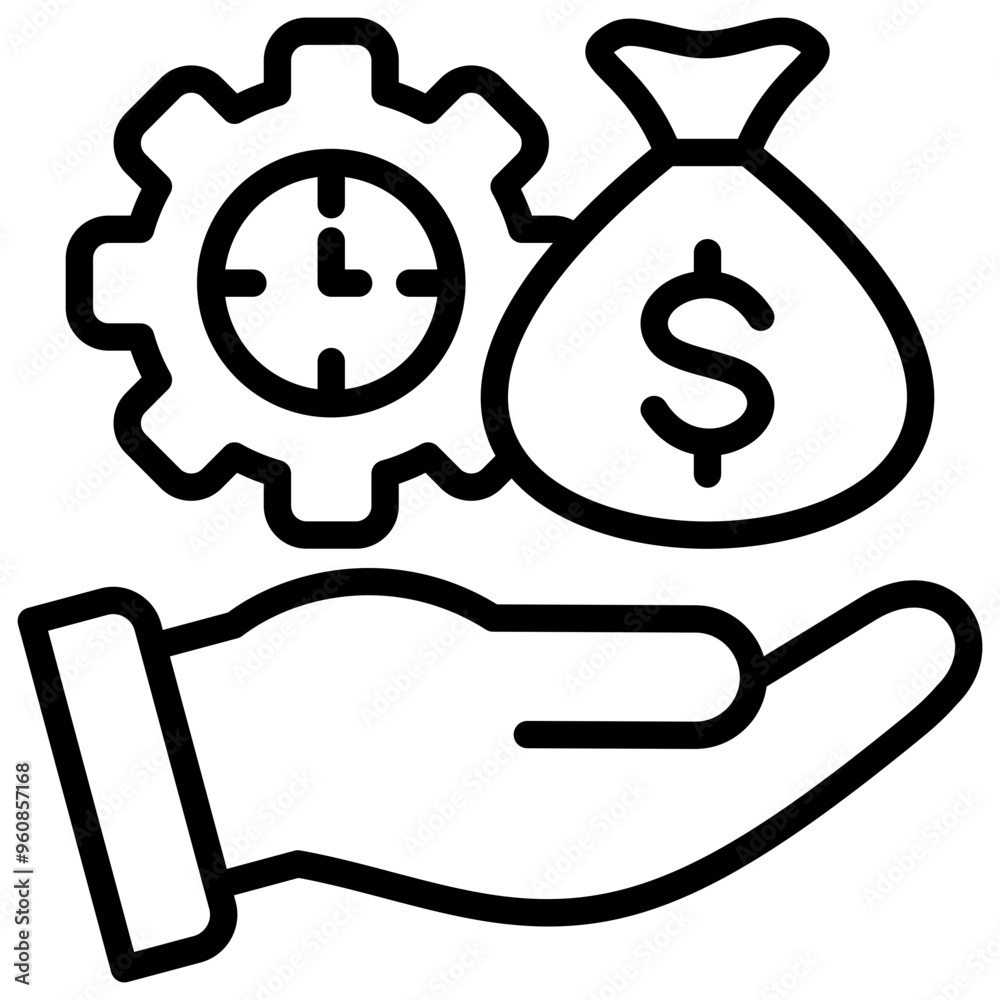 Time Is Money Icon Time Is Money Icon