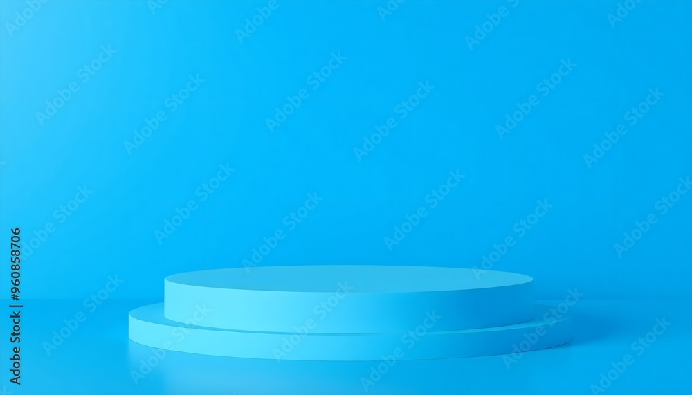 Blue and white podium pedestal with matte colour background. Style-28 Blue and white podium pedestal with matte colour background. Style-28