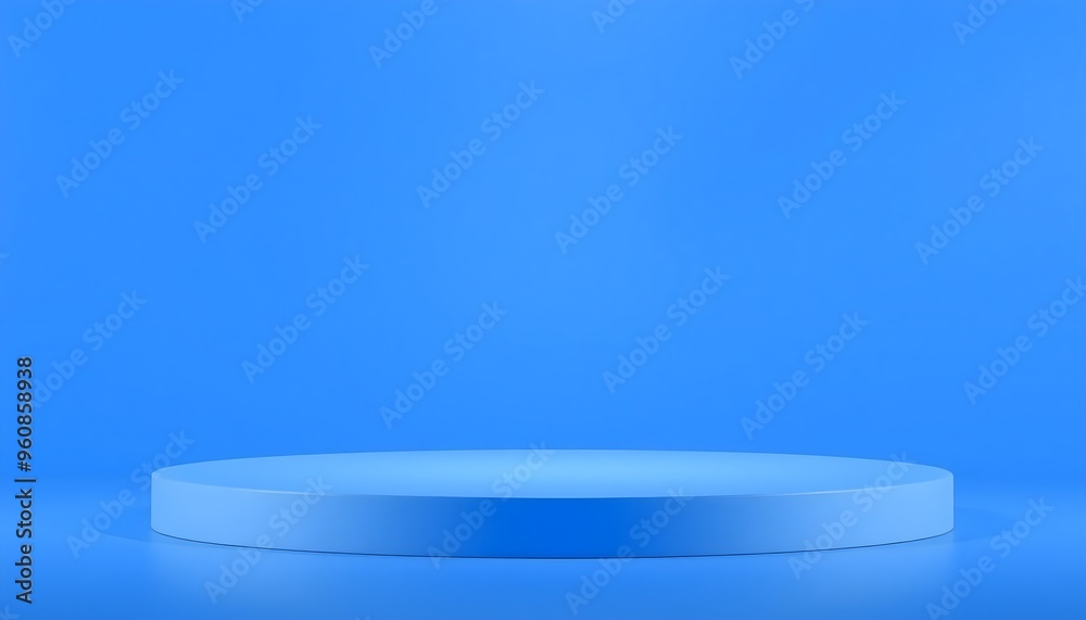 Blue and white podium pedestal with matte colour background. Style-17 Blue and white podium pedestal with matte colour background. Style-17