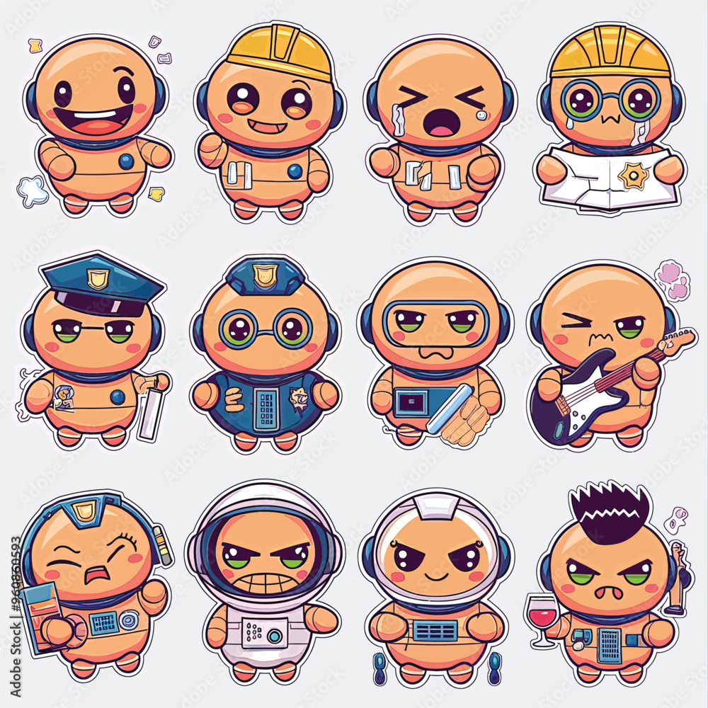 2d vector illustration emoji emote for social media icon for fruits and animals cute character 2d vector illustration emoji emote for social media icon for fruits and animals cute character