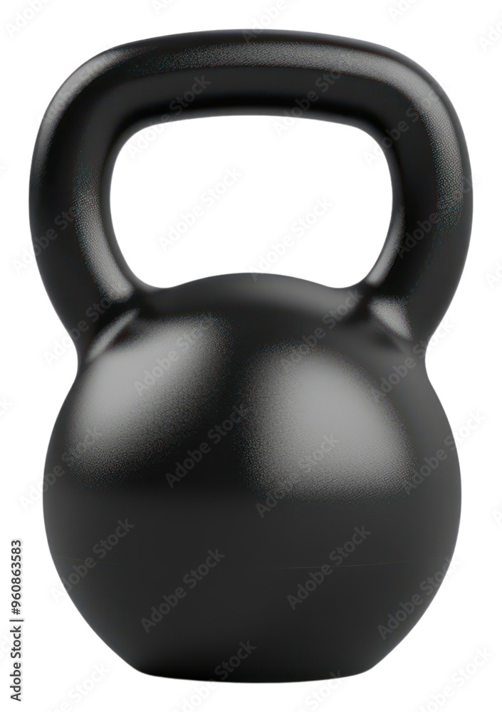 Fototapeta premium PNG Kettle bell weight sports black gym.