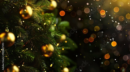 christmas tree lights background