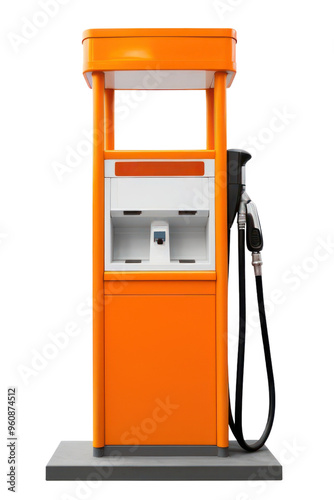 PNG Gas petrol machine pump white background. photo