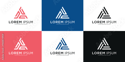 Set of creative abstract geometric triangle logo design templates. Premium Vector Free Download Set of creative abstract geometric triangle logo design templates. Premium Vector - GFXLoad
