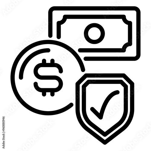 protect icon, line icon style