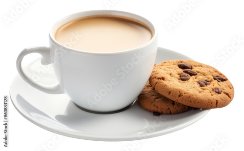 PNG Coffee cup cookie saucer.