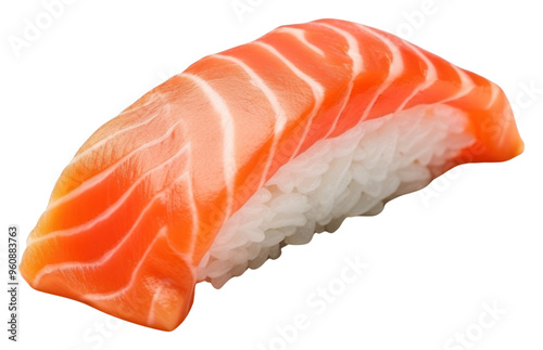 PNG Sushi salmon seafood rice.