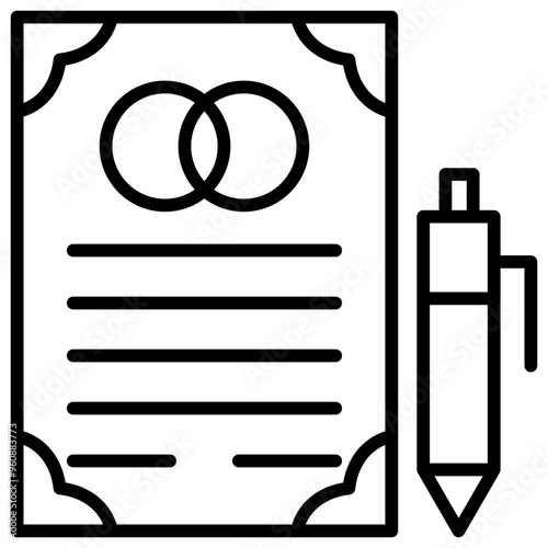 Wedding Contract Icon
