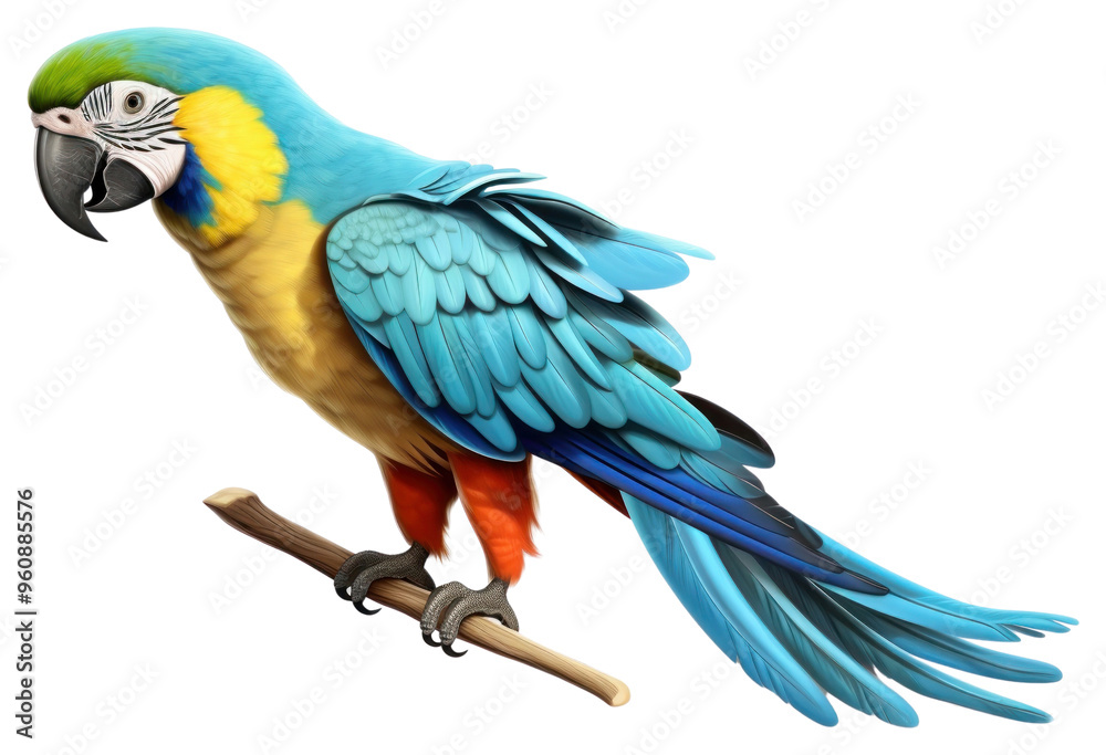 Fototapeta premium PNG Parrot animal bird wildlife.