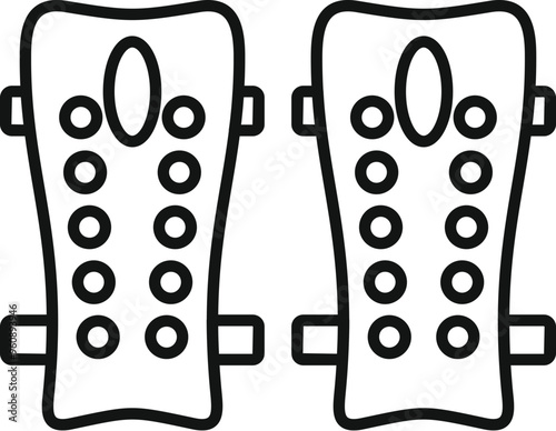 Football shin guards are essential for protecting players' legs from impact during a soccer game
