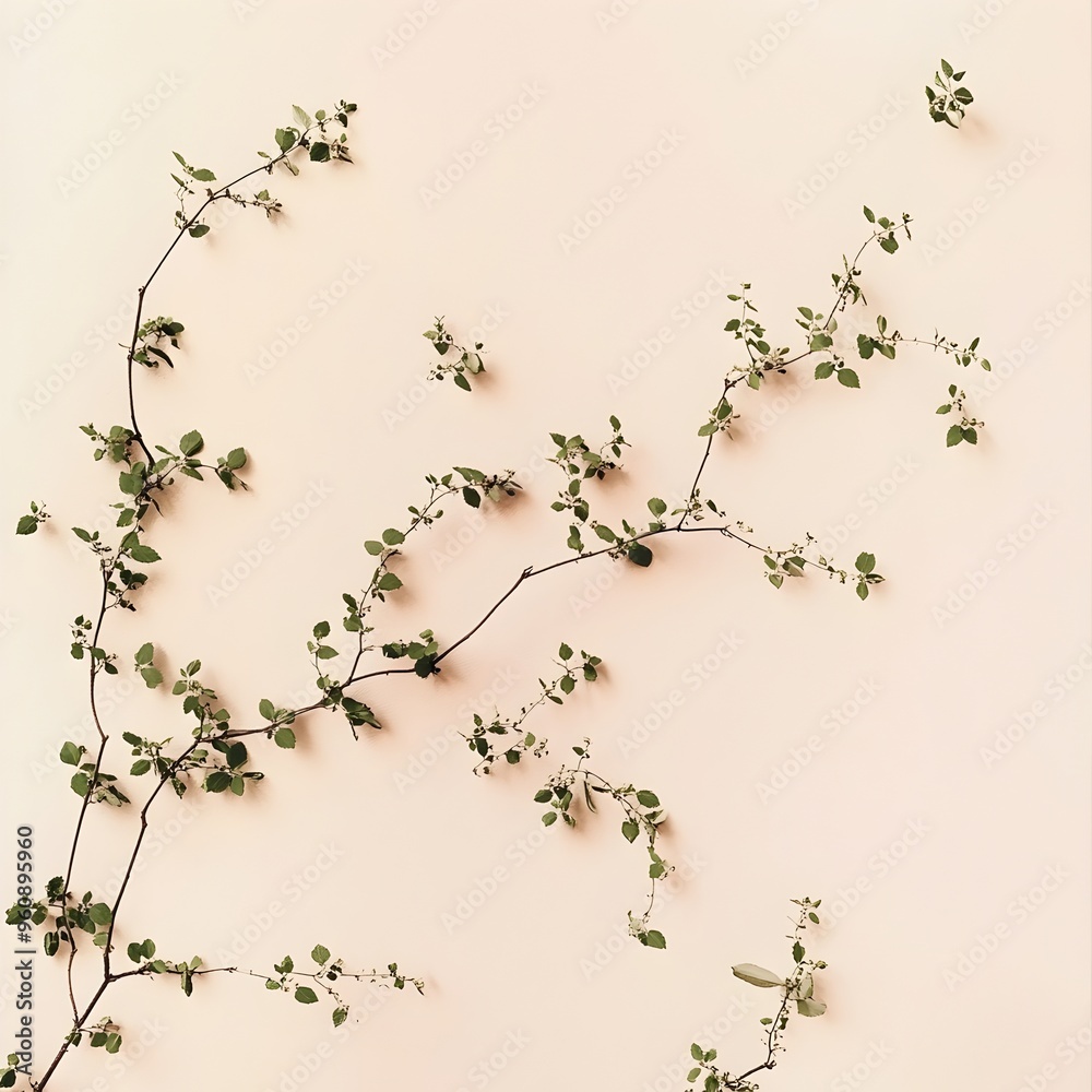 Minimalist Floral Wallpaper with Scattered Green Leaves on Soft Blush Background Elegant and Calming Botanical Pattern for Interior Design Home Decor and Lifestyle Imagery Minimalist Floral Wallpaper with Scattered Green Leaves on Soft Blush Background Elegant and Calming Botanical Pattern for Interior Design Home Decor and Lifestyle Imagery