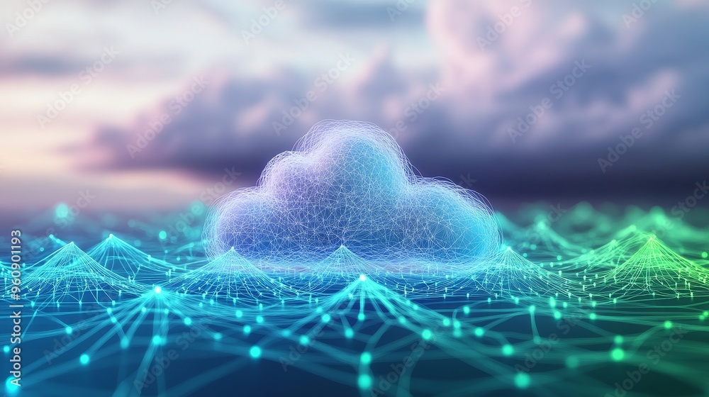 Encrypted Data Flows in a Cloud Network with Dynamic Light Pulses Encrypted Data Flows in a Cloud Network with Dynamic Light Pulses