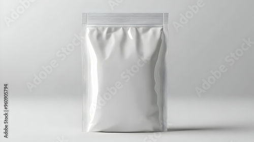 Blank White Stand Up Pouch Packaging Mockup