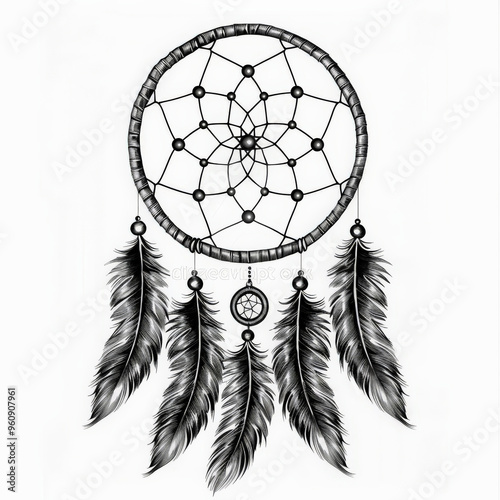 dream, catcher, dreamcatcher, tattoo, vector, illustration, tribal, art, pattern, design, decoration, symbol, black, ornament, flower, skull, floral, vintage, antique, heraldic, element, drawing